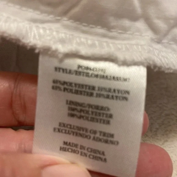 HeartSoul White and Navy Floral Tank Top - Picture 11 of 16